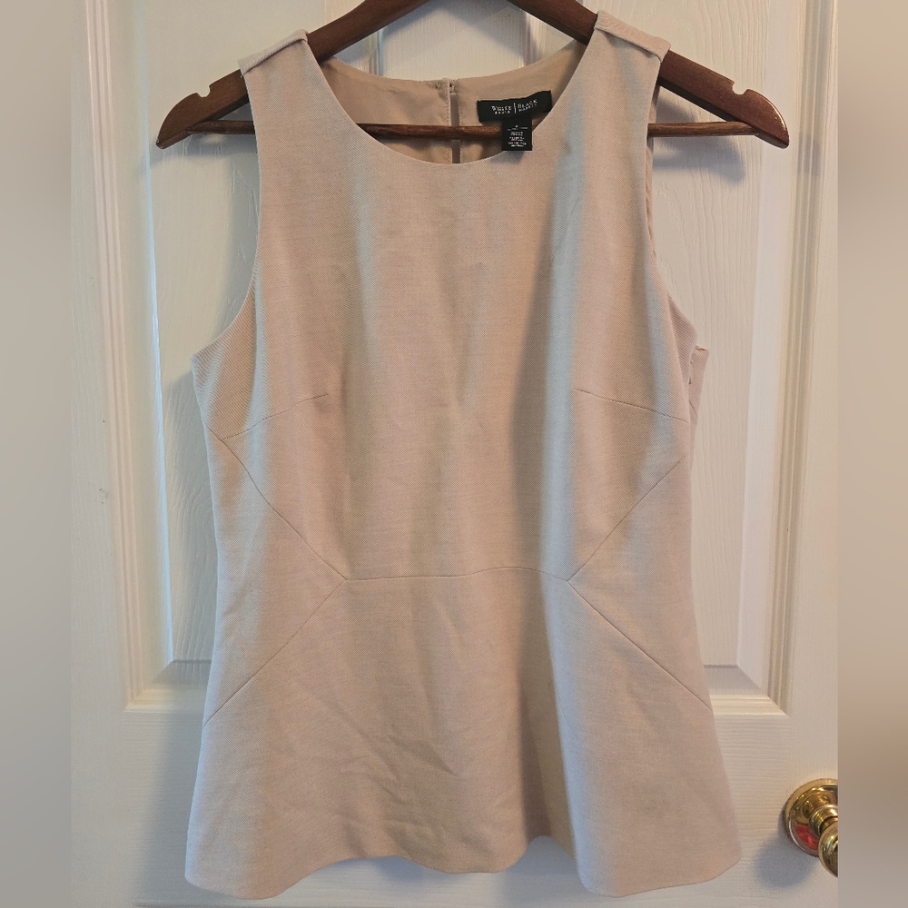 White House Black Market Beige Tank Top